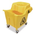 Mop Buckets | Nexstep Commercial Products 96979 MaxiRough Institutional Mop Bucket and Wringer, 35 qt, Yellow image number 3