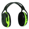 Ear Muffs | 3M X4A 27 dB NRR PELTOR X Series Earmuffs - Black/Chartreuse image number 1