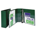 Avery 79784 Heavy-Duty 4 in. Capacity 11 in. x 8.5 in. 3-Ring Non-View Binder with DuraHinge - Green image number 2