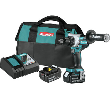 DRILLS | Makita XFD14T 18V LXT Brushless Lithium-Ion 1/2 in. Cordless Driver Drill Kit with 2 Batteries (5 Ah)