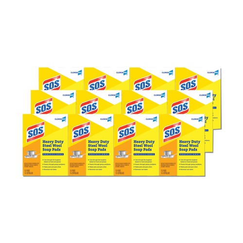 S.O.S. 88320 Steel Wool Soap Pads (15-Piece/Box 12-Box/Carton) image number 0