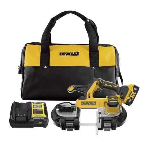 Band Saws | Dewalt DCS378P1 20V MAX XR Brushless Lithium-Ion Cordless Mid-Size Bandsaw Kit (5 Ah) image number 0