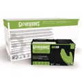 Disposable Gloves | Ammex GWGN44100 8 mil Heavy-Duty Industrial Powder-Free Nitrile Gloves - Medium, Green (1000/Carton) image number 6