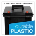 Office Jansan | Pendaflex 41742 13.88 in. x 14 in. x 11.13 in. Portable Letter File Boxes - Black image number 5