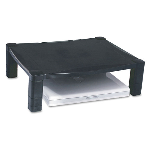 Office Furniture & Lighting | Kantek MS400 17 in. x 13.25 in. x 3 in. to 6.5 in. 50 lbs. Single-Level Monitor Stand - Black image number 0