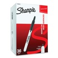 Back to School Sale! Save an additional 15%! | Sharpie 1926876 Retractable Fine Bullet Tip Permanent Marker Value Pack - Black (36/Pack) image number 1