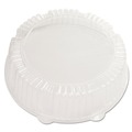 Food Service | WNA WNA A12PETDM 12 in. Diameter x 2.75 in. h Caterline Plastic Dome Lids - Clear (25/Carton) image number 2