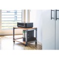 Utility Carts | Durable 3710124 System 48 23.6 in. x 18.7 in. x 17 in. 2 Shelves Metal Multi-Function Trolley - Beech image number 2