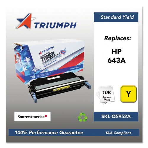 Ink & Toner | Triumph SKL-Q5952A 751000NSH0285 Q5952A (643A) Remanufactured 10,000 Page-Yield Toner - Yellow image number 0