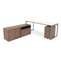  | Alera ALELS583020WA Open Office Series Low 29.5 in. x19.13 in. x 22.88 in. File Cabinet Credenza - Walnut image number 6