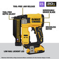 Specialty Nailers | Dewalt DCN623D1 20V MAX ATOMIC COMPACT Brushless Lithium-Ion 23 Gauge Cordless Pin Nailer Kit (2 Ah) image number 2