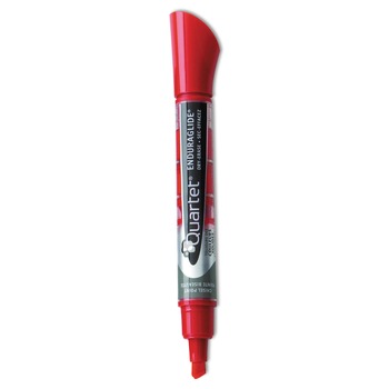 Quartet Broad Chisel Tip EnduraGlide Dry Erase Marker - Red (1 Dozen)