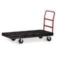 Utility Carts | Rubbermaid Commercial FG443610BLA 24 in. x 48 in. 1200 lbs. Capacity Heavy-Duty Platform Truck Cart - Black image number 2