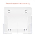 Office Jansan | Deflecto 77301 9.5 in. x 6.25 in. x 12.63 in. Magazine Size 3 Compartment DocuHolder - Clear image number 7