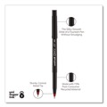 Pens | uni-ball 60042 ONYX Extra-Fine 0.5 mm Roller Ball Pen - Black/Red Barrel (1-Dozen) image number 2