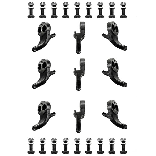 Chipper Shredders | Power King PK080308 (9-Teeth) Solid Steel Carbide Tipped Stump Grinder Teeth Full Set Replacement for PK0803V/PK0803-EH Stump Grinders image number 0