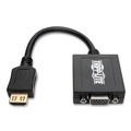 Electronic Adapters & Chargers | Tripp Lite P131-06N 6 in. HDMI to VGA with Audio Converter Cable - Black image number 2