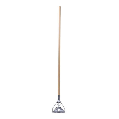 New Year New Savings! Save $25 off $150 | Boardwalk BWK605 62 in. Wood Handle Quick Change Metal Head Mop Handle for No. 20 and Up Heads image number 0