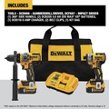 Combo Kits | Factory Reconditioned Dewalt DCK2100P2R 20V MAX XR 3-Speed 1/4 in. Cordless Impact Driver and 20V MAX 1/2 in. Cordless Hammer Drill Driver with FLEXVOLT ADVANTAGE Combo Kit (5 Ah) image number 1