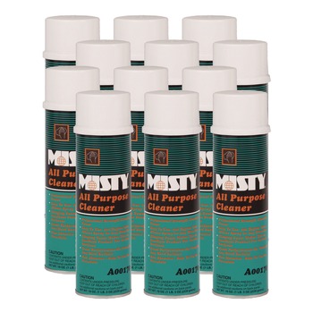Misty 19 oz. Aerosol Spray All-Purpose Cleaner - Mint Scent (12/Carton)