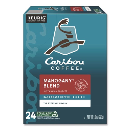 Office Jansan | Caribou Coffee 5000330134 Coffee K-Cups - Mahogany (24/Box) image number 0