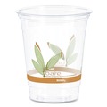 Cups and Lids | Dart RTP12BARE 12 oz. - 14 oz. Bare Eco-Forward RPET Leaf Design Squat Cold Cups - Clear (50/Pack) image number 2