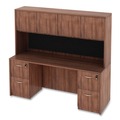  | Alera VA287215WA Valencia Series 70.63 in. x 15 in. x 35.38 in. 3-Compartment Hutch - Modern Walnut image number 5