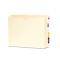File Folders | Smead 76910 Letter Size Straight Tab Heavyweight End Tab File Jacket with 2 in. Expansion - Manila (25/Box) image number 1