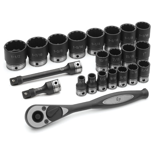 Socket Sets | Grey Pneumatic 82222 22-Piece 1/2 in. Drive 12-Point SAE Standard Impact Duo-Socket Set image number 0