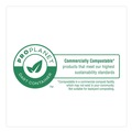 Food Trays, Containers, and Lids | Dart 206FBRHT1 6.41 in. x 9.22 in. x 3 in. ProPlanet Seal Compostable Molded Fiber Hinged Trays - Natural (200/Carton) image number 1