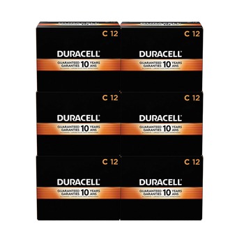 Duracell MN1400CT CopperTop Alkaline C Batteries (72/Carton)