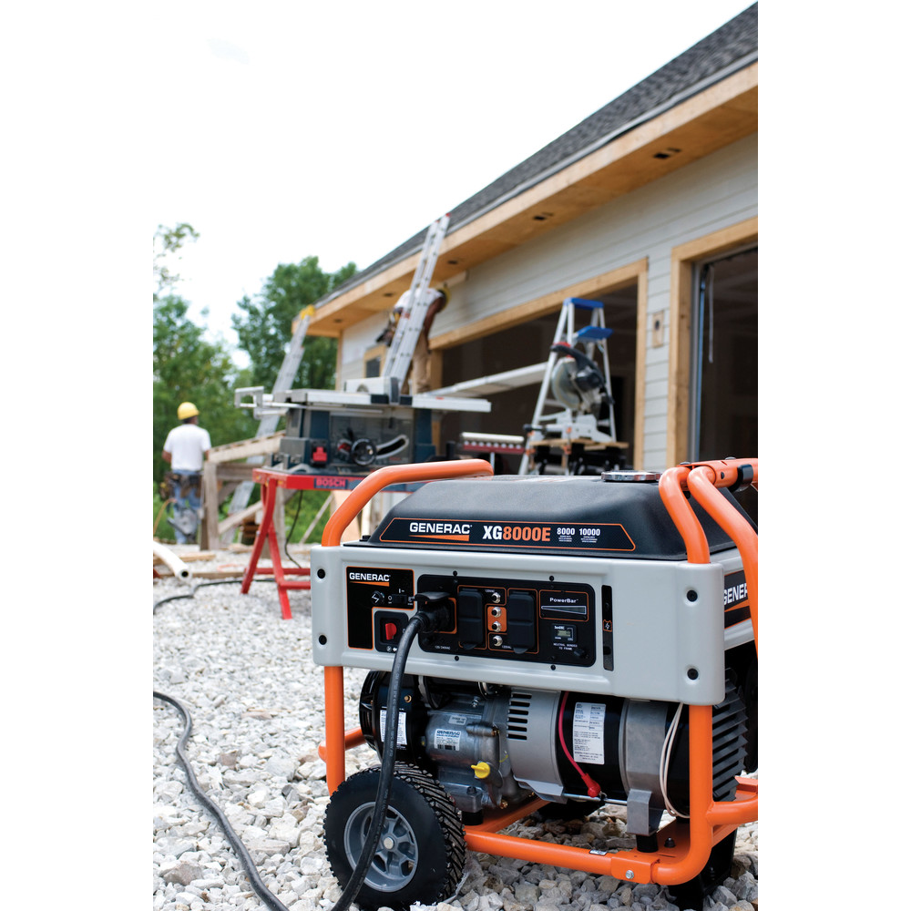 Generac 6434 XT Series 8,000 Watt Electric-Manual Start Portable