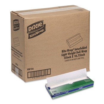 Dixie 15.12 in. x 10.75 in. Dry Wax Lightweight Deli Paper (12/Carton)