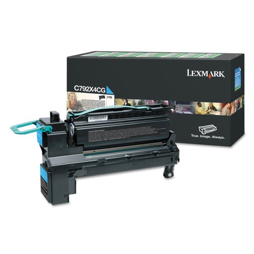  | Lexmark C792X4CG Return Program 17000 Page-Yield Toner - Cyan image number 0