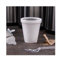 Cups and Lids | Dart 8J8 8 oz. Foam Drink Cups - White (25/Pack) image number 3