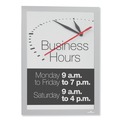 Mailroom Equipment | Durable 400123 DURAFRAME SUN Silver Frame 11 in. x 17 in. Sign Holders (2-Piece/Pack) image number 1