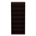 Office & Office Supplies | Alera ALEVA78436MY 35.63 in. x 11.81 in. x 83.86 in. Valencia Series 7-Shelf Square Corner Bookcase - Mahogany image number 0