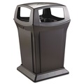 Trash & Waste Bins | Rubbermaid Commercial FG917388BLA Ranger 45-Gallon Fire-Safe Structural Foam Open-Style Container - Black image number 0