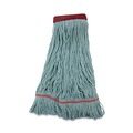  | Boardwalk BWK1400LEA EchoMop with Looped-End Synthetic/Cotton Wet Mop Head - Large, Blue image number 0