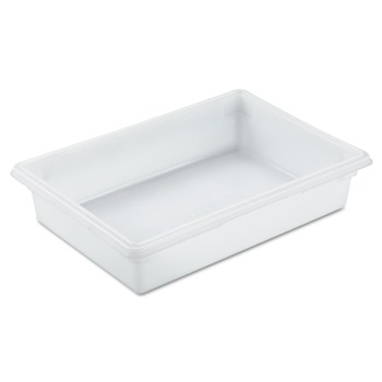 Rubbermaid Commercial 8.5 Gallon 26 in. x 18 in. x 6 in. Food Tote Boxes - White