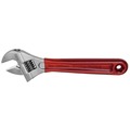Adjustable Wrenches | Klein Tools D507-8 8 in. Extra Capacity Adjustable Wrench - Transparent Red Handle image number 5