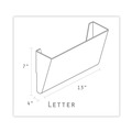 Office Jansan | Storex 70245U06C 13 in. x 4 in. x 14 in. Wall File - Letter Size, Clear (3/Pack) image number 4