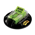 Bulk Savings Pricing 2 | Post-it Flags 680-HVSD Sign and Date Page Flags in Dispenser - Bright Green (200/Pack) image number 0