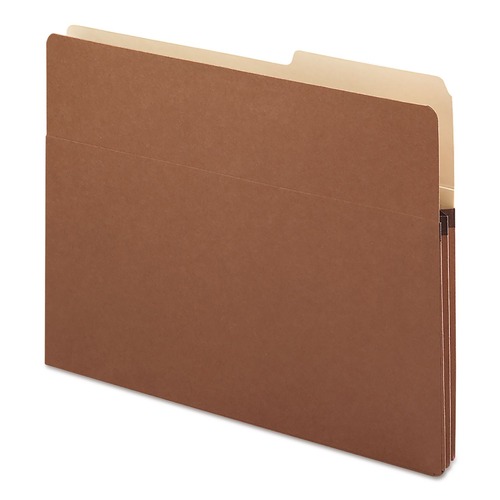 File Folders | Smead 73085 1.75 in. Expansion Letter Size Redrope Drop Front File Pockets with 2/5-Cut Guide Height Tabs (25/Box) image number 0