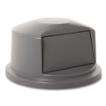 Trash & Waste Bins | Rubbermaid Commercial FG263788GRAY 22.75 in. x 12.25 in. BRUTE Dome Top Swing Door Lid for 32 gal. Waste Containers - Gray image number 2