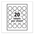 Bulk Savings Pricing 2 | Avery 06582 1.67 in. Diameter Round Print-to-the Edge Labels with SureFeed and EasyPeel - Glossy Clear (500/Pack) image number 1