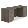 Office Desks & Workstations | Alera AE1NZK-UF2472FF TOM 72 in. x 24 in. x 29 in. Seville Series Double Pedestal Credenza - Walnut image number 0