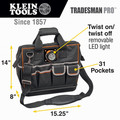 Klein Tools 55431 Tradesman Pro Lighted Tool Bag image number 5