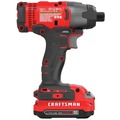 Impact Drivers | Factory Reconditioned Craftsman CMCF800C1R V20 Brushed Lithium-Ion 1/4 in. Cordless Impact Driver Kit (1.5 Ah) image number 4