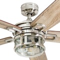 Ceiling Fans | Honeywell 50610-45 52 in. Bontera Indoor LED Ceiling Fan with Light - Brushed Nickel image number 3